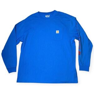 Carhartt Men’s Loose Fit Script Graphic Long Sleeve T-shirt Size XL